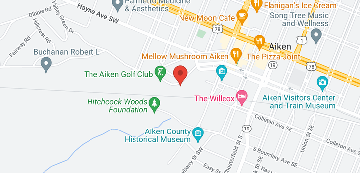 map of 557 Highland Park Drive SW, Aiken, SC 29801